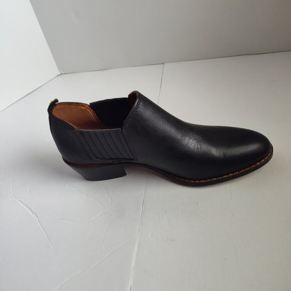 Ladies SZ 6-1/2B Coach Black Leather Ankle Bootie - Picture 4 of 5